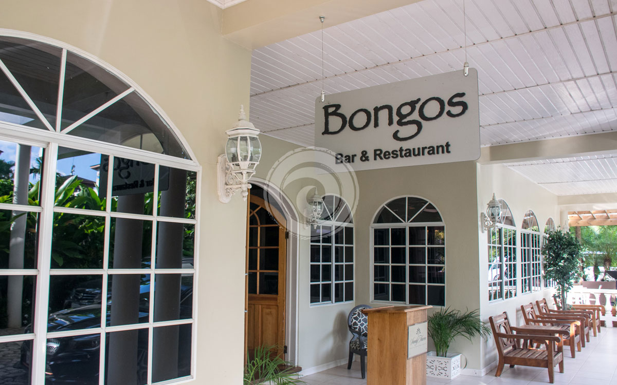 Entrance to bongos restaurant